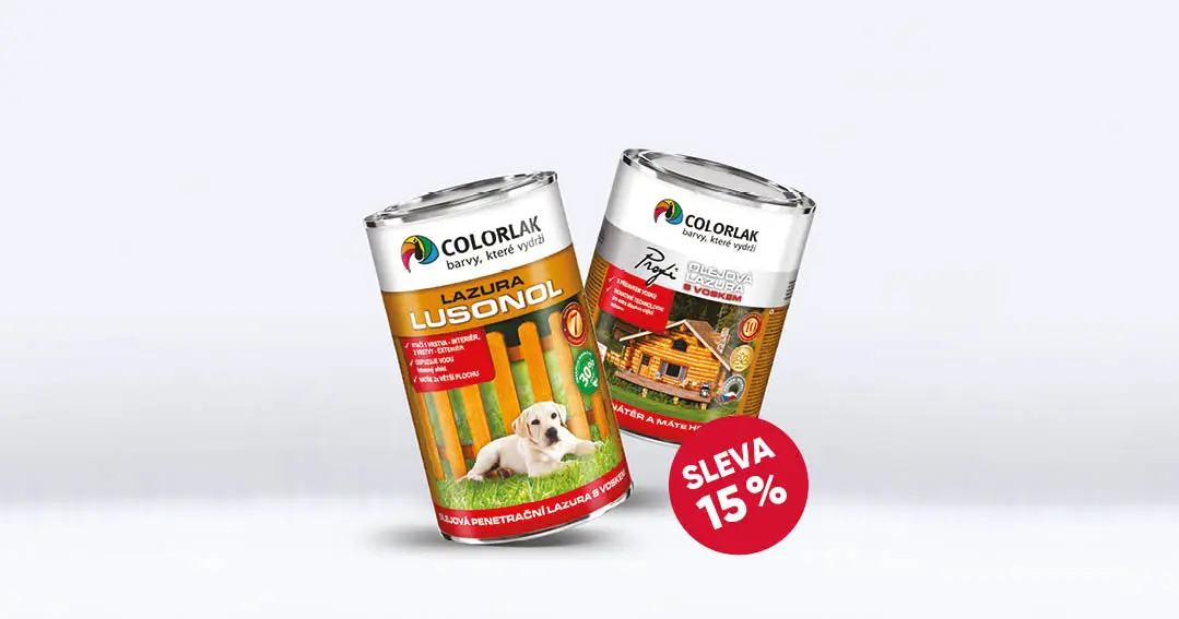 Lazury se slevou 15 % &ndash; Podnikov&aacute; prodejna